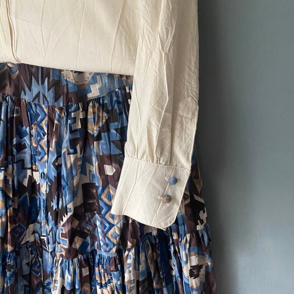 DESERT WEST Sherry Holt VINTAGE Womens L Pleated Cowboy Skirt Shirt Set 2 Piece - Picture 16 of 16